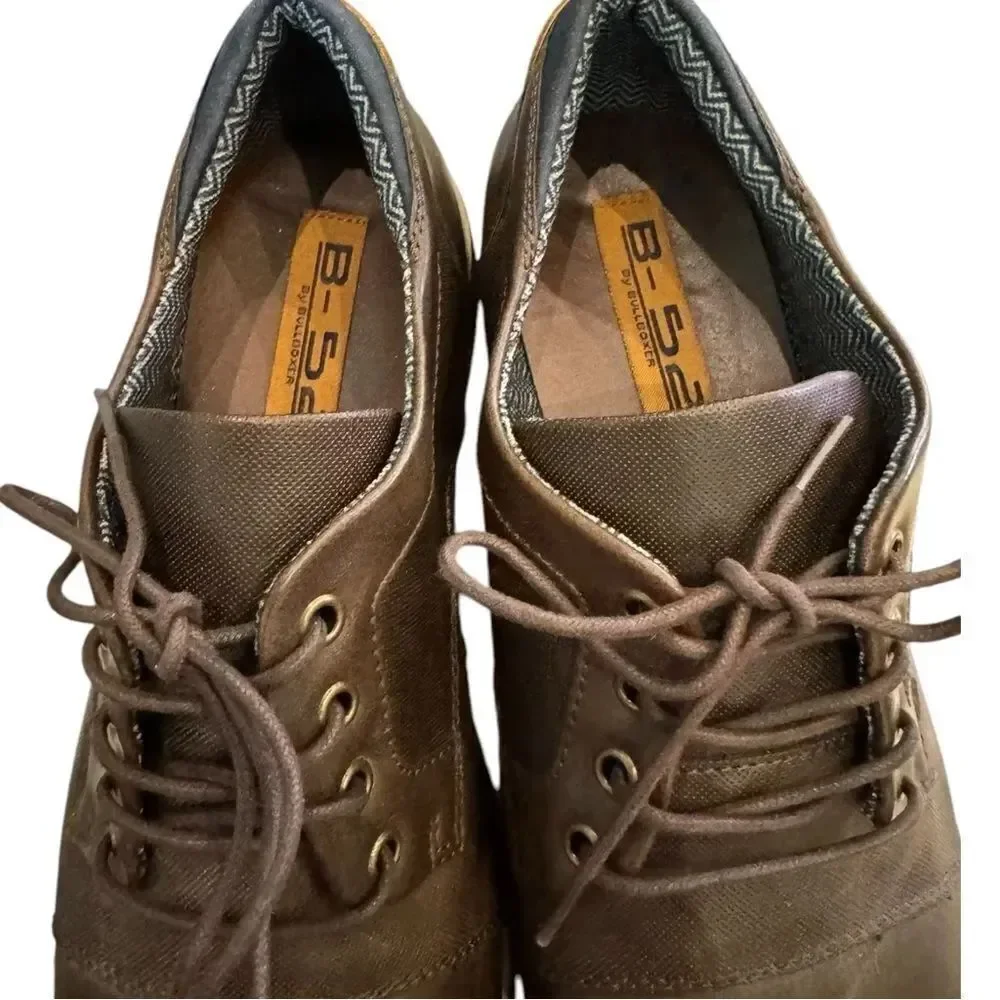 Bullboxer B-52 Men's Devon Brown Lace Dress Shoes 11